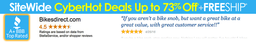Sitwide Deals FREE SHIPPING 48 States, Save Up to 73% OFF New Bicycles